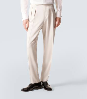 Gerade Hose aus Seide | Brunello Cucinelli