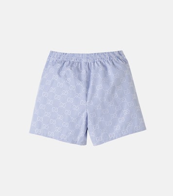 Baby GG striped cotton poplin Bermuda shorts | Gucci Kids