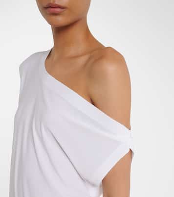One-shoulder jersey maxi dress | Norma Kamali