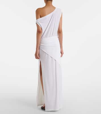 One-shoulder jersey maxi dress | Norma Kamali