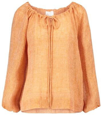 Blouse en lin mélangé | Lisa Marie Fernandez