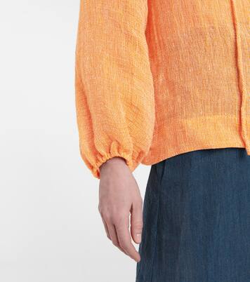 Blouse en lin mélangé | Lisa Marie Fernandez