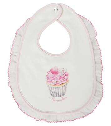 Baby printed cotton bib | Monnalisa