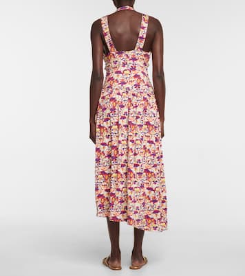 Robe midi à fleurs | Rabanne