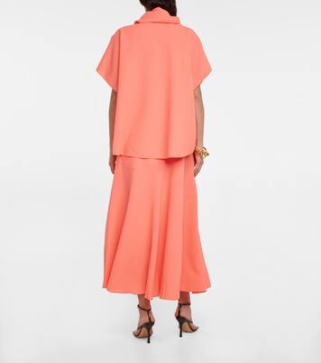 Blouse Willa en crêpe de laine vierge | Roksanda