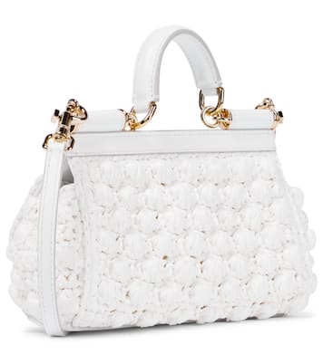 Bridal Tote Bag Sicily Small aus Häkelstrick | Dolce&Gabbana