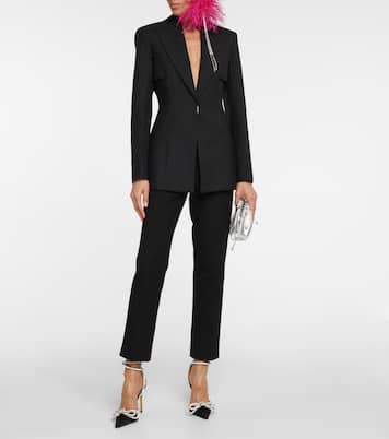 حذاء من الحرير الساتان بتزيين Double Bow | Mach & Mach