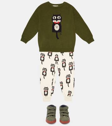 Intarsia cotton sweater | Bobo Choses