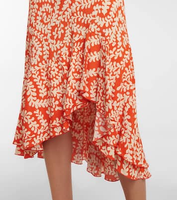 Robe midi Madrid imprimée en crêpe | Diane von Furstenberg