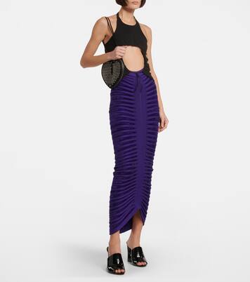 Halter neck ruched cotton top | Alaïa