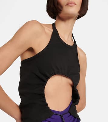 Halter neck ruched cotton top | Alaïa