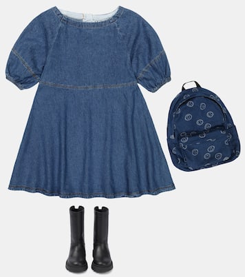 Printed denim backpack | Molo