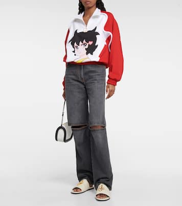 Anchor leather slides | JW Anderson