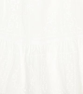 Embroidered cotton voile dress | Chloé Kids