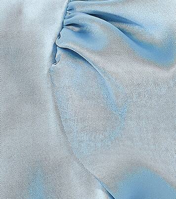 Puff-sleeve satin top | Caroline Bosmans