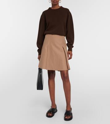 Mini-jupe en coton mélangé | Vince