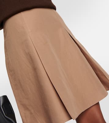 Mini-jupe en coton mélangé | Vince