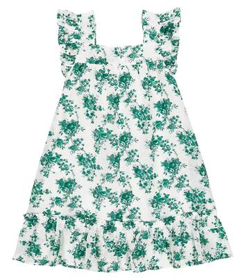 Printed ruffle-trimmed cotton dress | Tartine et Chocolat