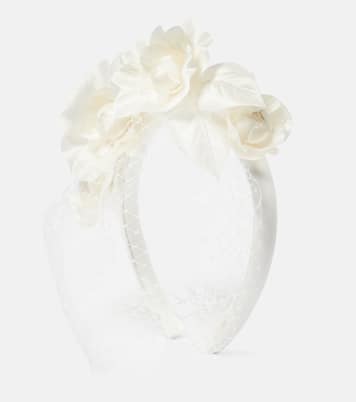 Bridal Camelia silk-blend headband | Jennifer Behr