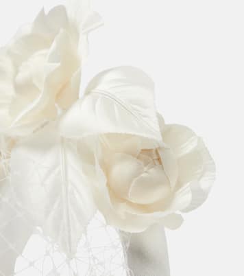 Bridal Camelia silk-blend headband | Jennifer Behr