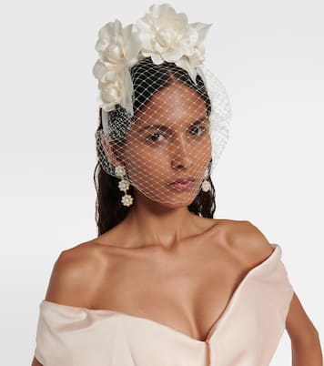 Bridal Camelia silk-blend headband | Jennifer Behr