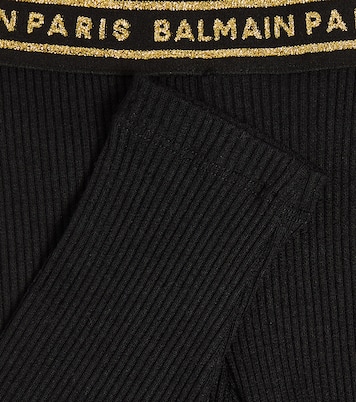 Baby logo wool-blend leggings | Balmain Kids