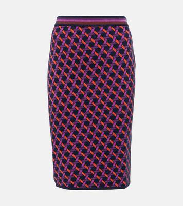 Hazel jacquard midi skirt | Diane von Furstenberg