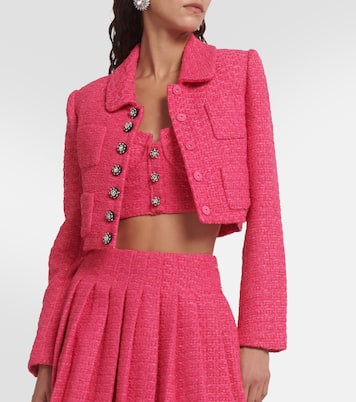 Cropped bouclé jacket | Self-Portrait