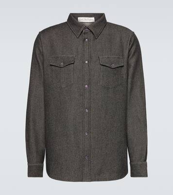 Cashmere and cotton twill shirt | God's True Cashmere