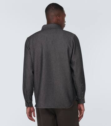 Cashmere and cotton twill shirt | God's True Cashmere