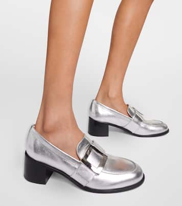 Loafers Viv' Rangers aus Metallic-Leder | Roger Vivier