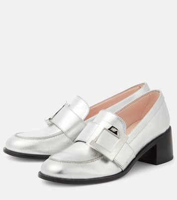 Loafers Viv' Rangers aus Metallic-Leder | Roger Vivier