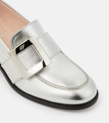 Loafers Viv' Rangers aus Metallic-Leder | Roger Vivier