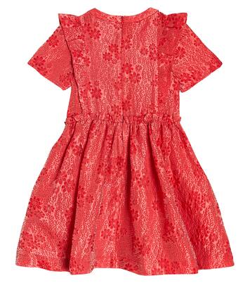 Robe en jacquard de coton à fleurs | Self-Portrait Kids