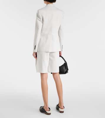 Blazer de algodón y lino | Brunello Cucinelli