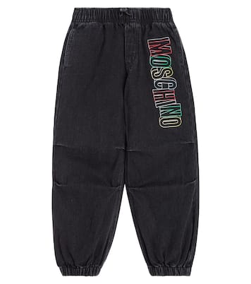 Jeans a gamba larga con stampa | Moschino Kids
