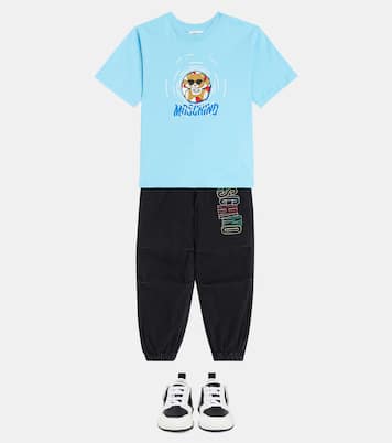 Jeans a gamba larga con stampa | Moschino Kids