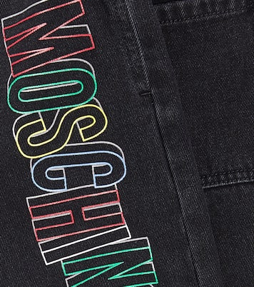 Jeans a gamba larga con stampa | Moschino Kids