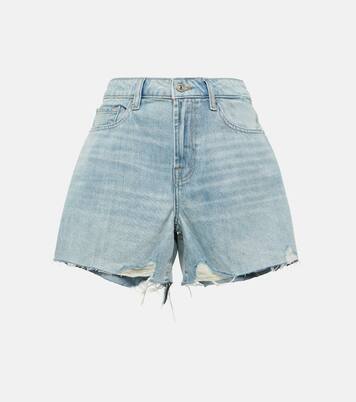 Monroe high-rise denim shorts | 7 For All Mankind
