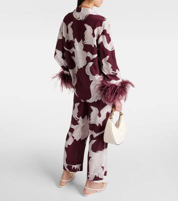 Bedruckte Bluse aus Crêpe de Chine aus Seide | Valentino