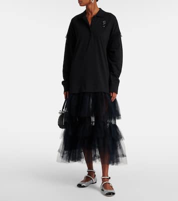 Embellished glitter Mary Jane flats | Mach & Mach