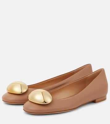 Sphera leather ballet flats | Gianvito Rossi