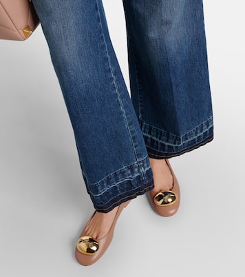 Sphera leather ballet flats | Gianvito Rossi