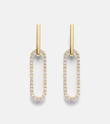 Ohrringe Link aus 18kt Gelbgold (750/1000) mit Diamanten | Bucherer Fine Jewellery