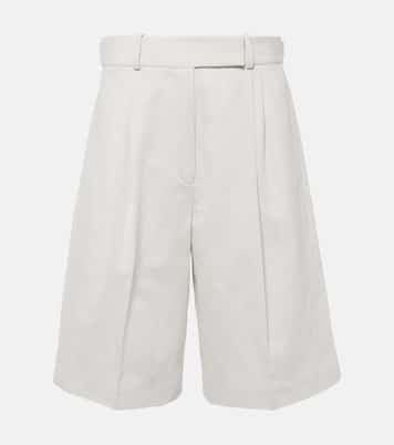 Jenny cotton and linen Bermuda shorts | Proenza Schouler