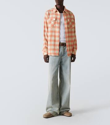 Plaid cashmere shirt | God's True Cashmere