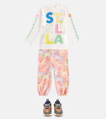 Logo cotton jersey top | Stella McCartney Kids