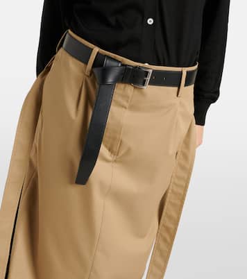 Falda tubo en sarga de algodón | Prada