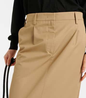 Falda tubo en sarga de algodón | Prada