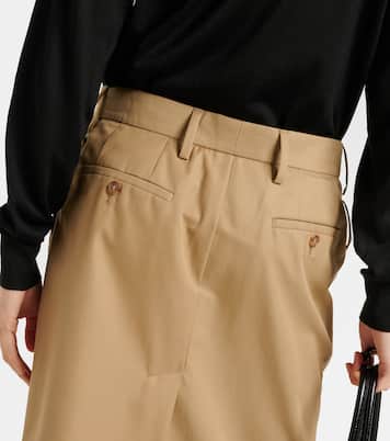 Falda tubo en sarga de algodón | Prada